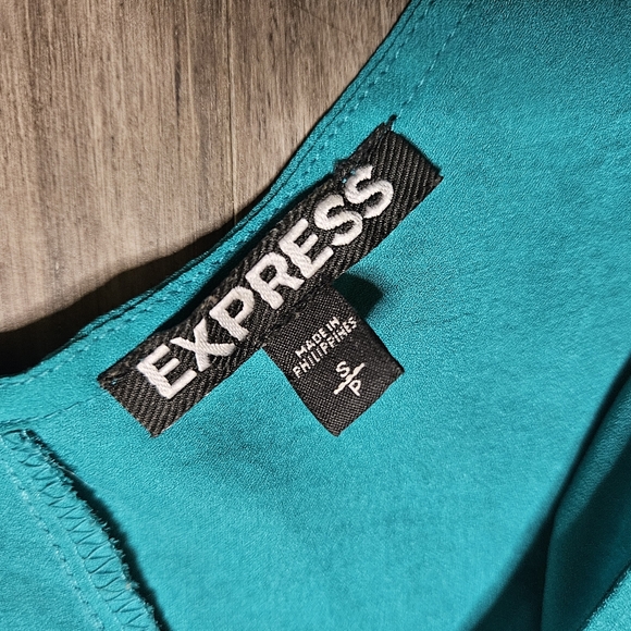 EXPRESS Teal Tank Top / Size: Small - Picture 2 of 3